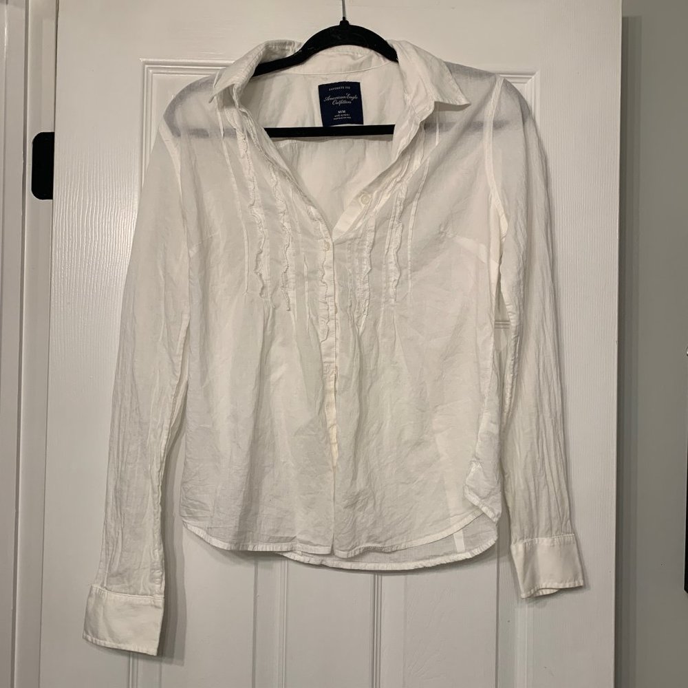 American Eagle White Blouse